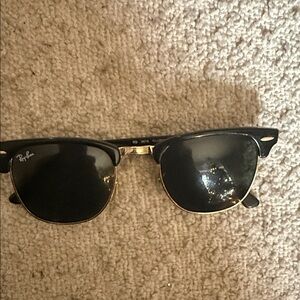 Ray-Ban Classic Black and Gold Sunglasses